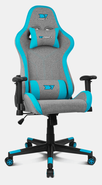 DRIFT DR90 PRO Silla para videojuegos de PC Asiento acolchado Azul, Gris