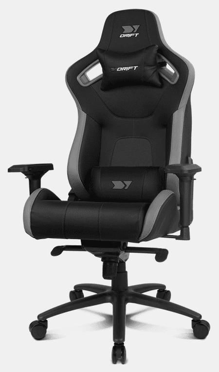 DRIFT DR600BGRAY silla para videojuegos Butaca para jugar Asiento acolchado Negro, Gris