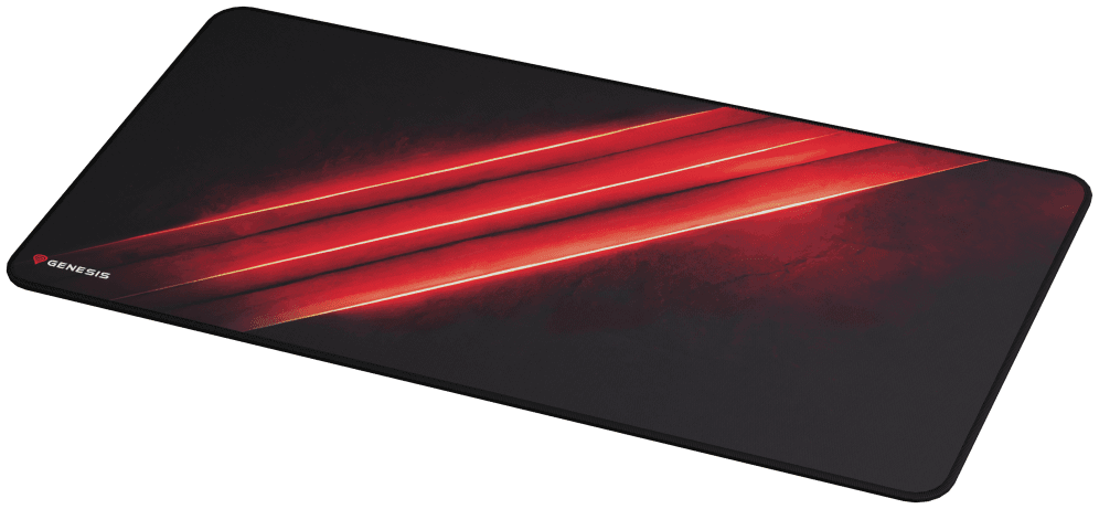 GENESIS Carbon 500 Maxi Flash G2 Alfombrilla de ratón para juegos Negro, Rojo