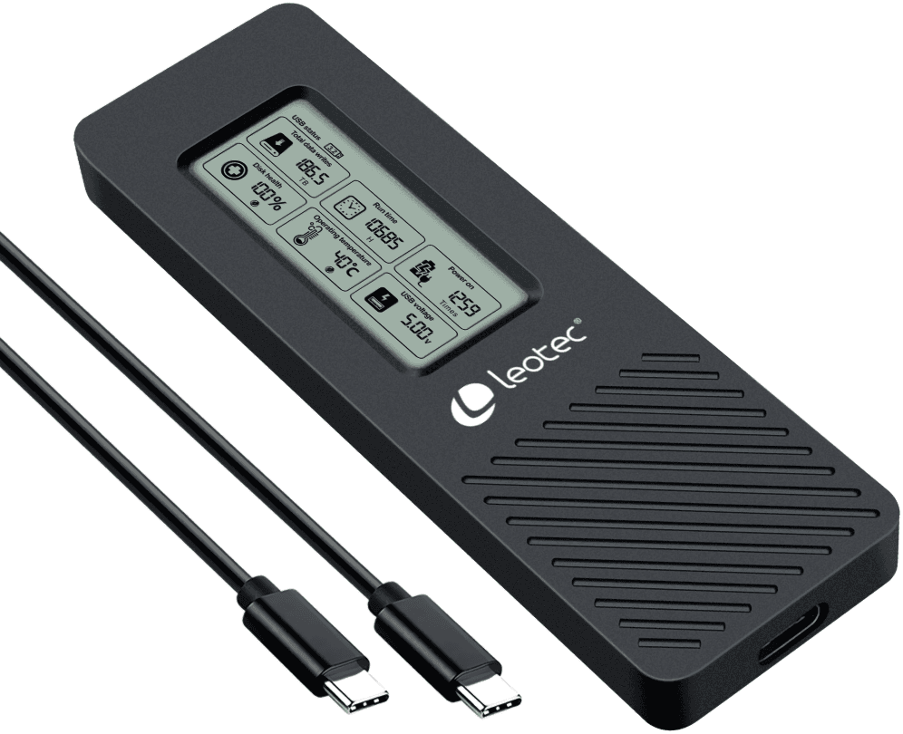Leotec LEM2EXT01 disco duro externo USB Tipo C 3.2 Gen 2 (3.1 Gen 2) Negro