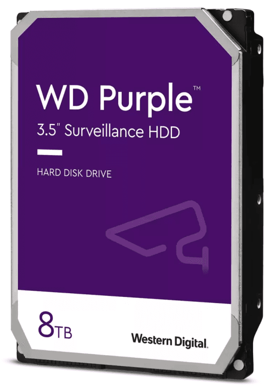 Western Digital Blue Purple disco duro interno 8 TB 5400 RPM 256 MB 3.5" Serial ATA III