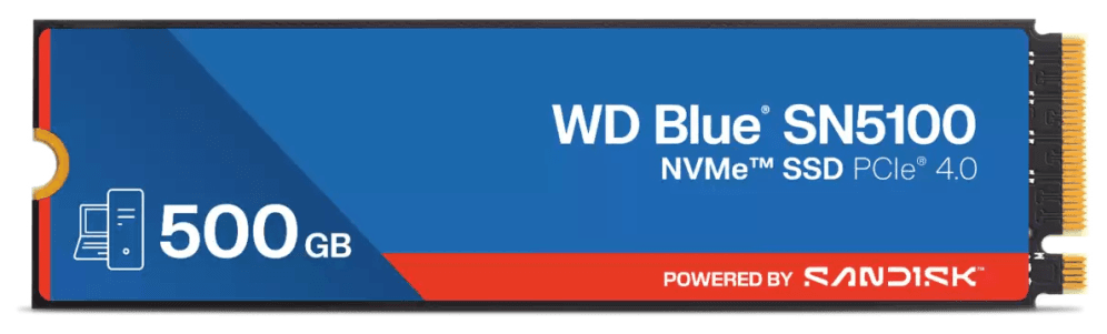 Western Digital WD Blue SN5100 500 GB M.2 PCI Express 4.0 NVMe QLC 3D NAND