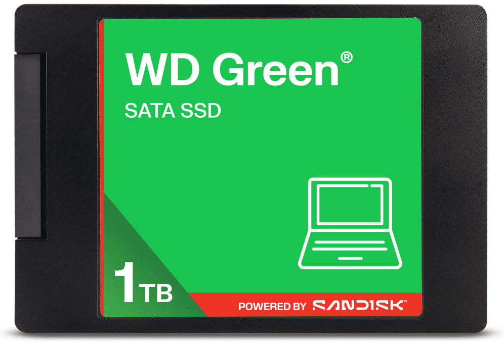 Western Digital Green WDS100T5G0A 1 TB 2.5" Serial ATA III 3D NAND