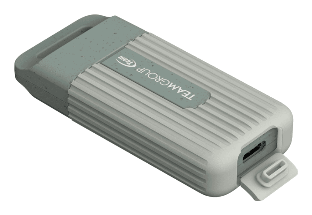 Team Group PD20 ECO Mini 1 TB USB Tipo C 3.2 Gen 2 (3.1 Gen 2) Gris, Turquesa