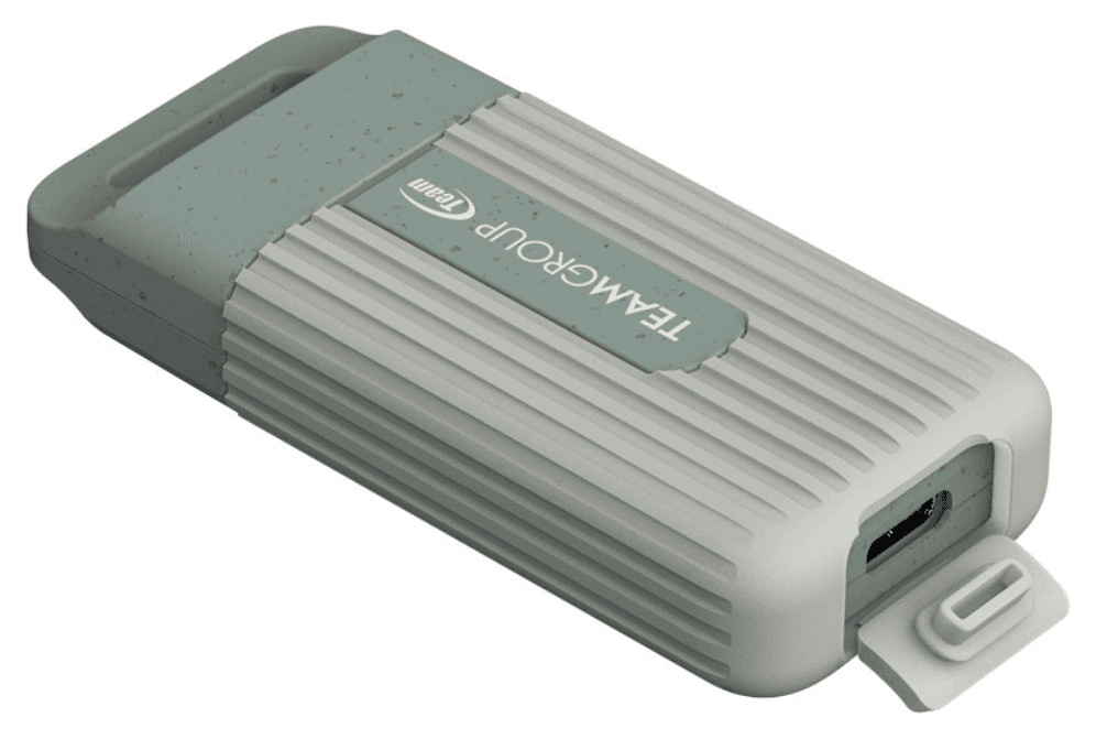 Team Group PD20 ECO Mini 2 TB USB Tipo C 3.2 Gen 2 (3.1 Gen 2) Gris, Turquesa