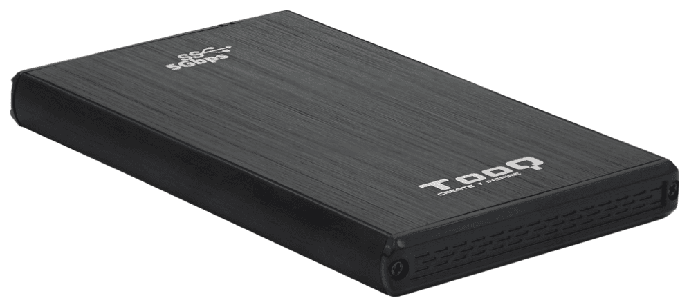 TooQ TQE-2522B caja para disco duro externo Caja de disco duro (HDD) Negro 2.5"