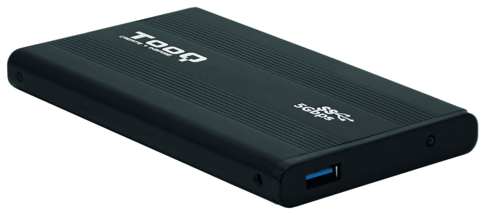 TooQ TQE-2524B caja para disco duro externo Caja de disco duro (HDD) Negro 2.5"