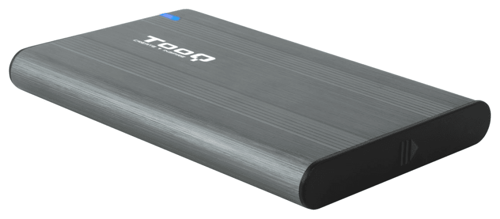 TooQ Caja Externa para Discos de 2,5” HDD/SSD, Gris