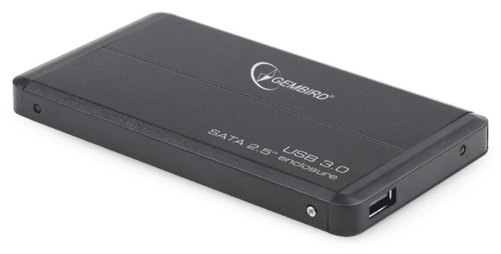 Gembird EE2-U3S-2 caja para disco duro externo Caja de disco duro (HDD) Negro 2.5"