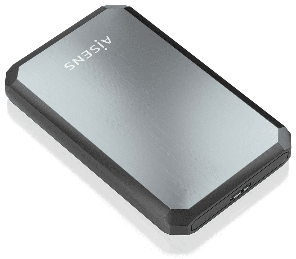 AISENS ASE-2529B caja para disco duro externo Carcasa de disco duro/SSD Negro, Gris 2.5"