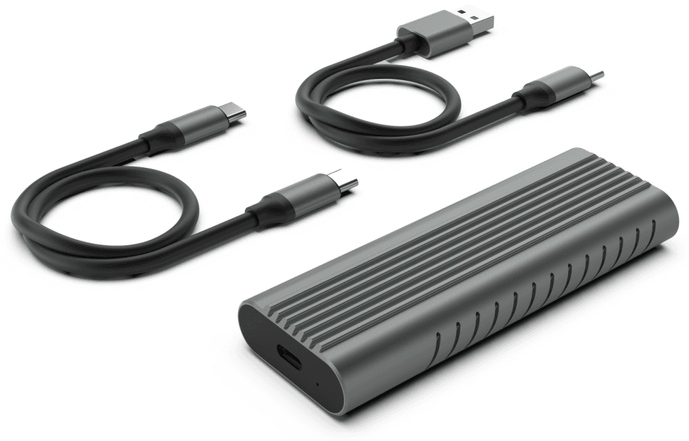 Ewent EW7025 caja para disco duro externo Caja externa para unidad de estado sólido (SSD) Gris M.2
