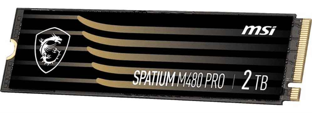 MSI Spatium M480 PRO PCIE 4.0 NVME M.2 2TB unidad de estado sólido PCI Express 4.0 3D NAND