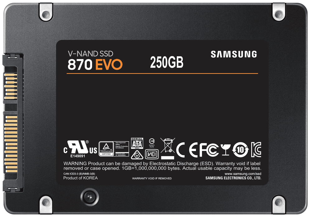 Samsung 870 EVO 250 GB 2.5" Serial ATA III V-NAND MLC