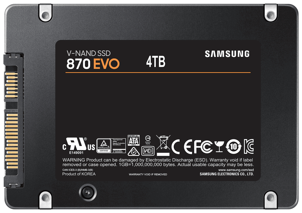 Samsung 870 EVO 4 TB 2.5" Serial ATA III V-NAND MLC