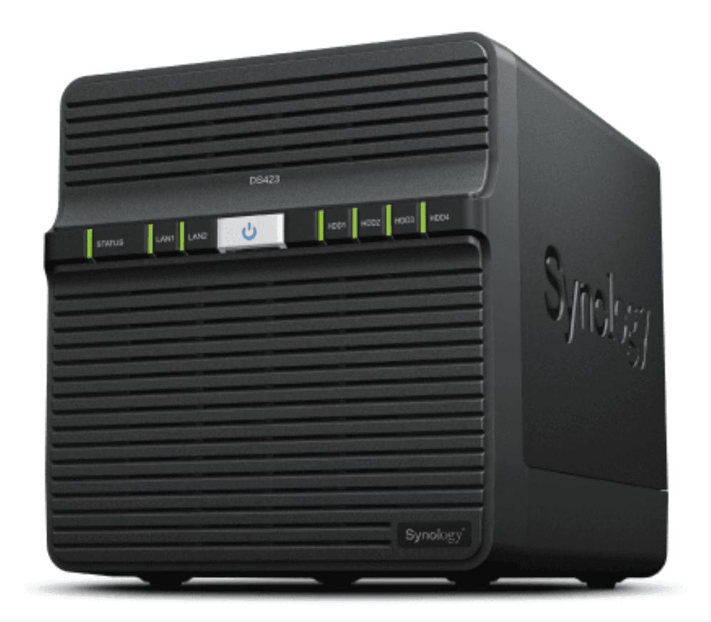 Synology DiskStation DS423 servidor de almacenamiento NAS Realtek RTD1619B 2 GB DDR4 0 TB DiskStation Manager Negro
