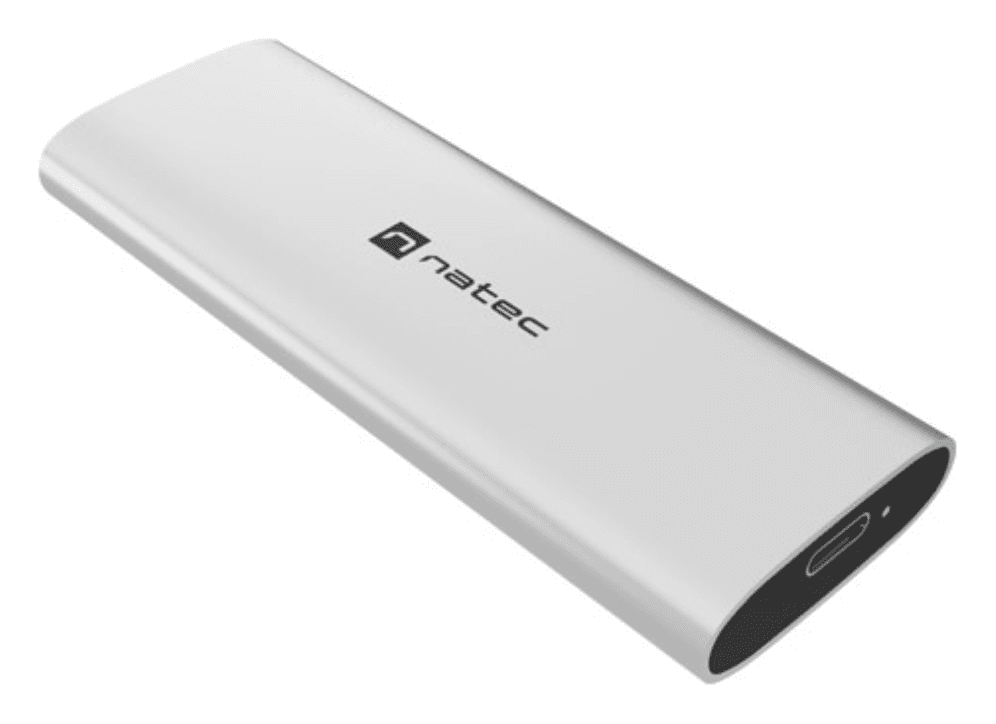NATEC RHINO M.2 NVME LITE Caja externa para unidad de estado sólido (SSD) Plata