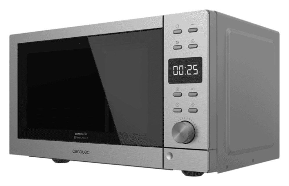 Cecotec 01399 microondas Negro, Acero Microondas con grill Encimera 20 L 700 W