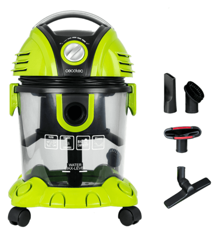 Cecotec Wet&Dry T 15 L Aspiradora de tambor Seca y húmeda 1200 W Sin bolsa