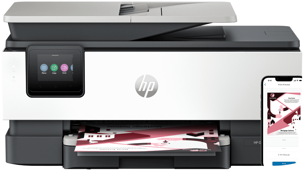 HP OfficeJet Pro 8122e Inalámbrico All-in-One Color Impresora, Servicio Instant Ink; Impresión a doble cara