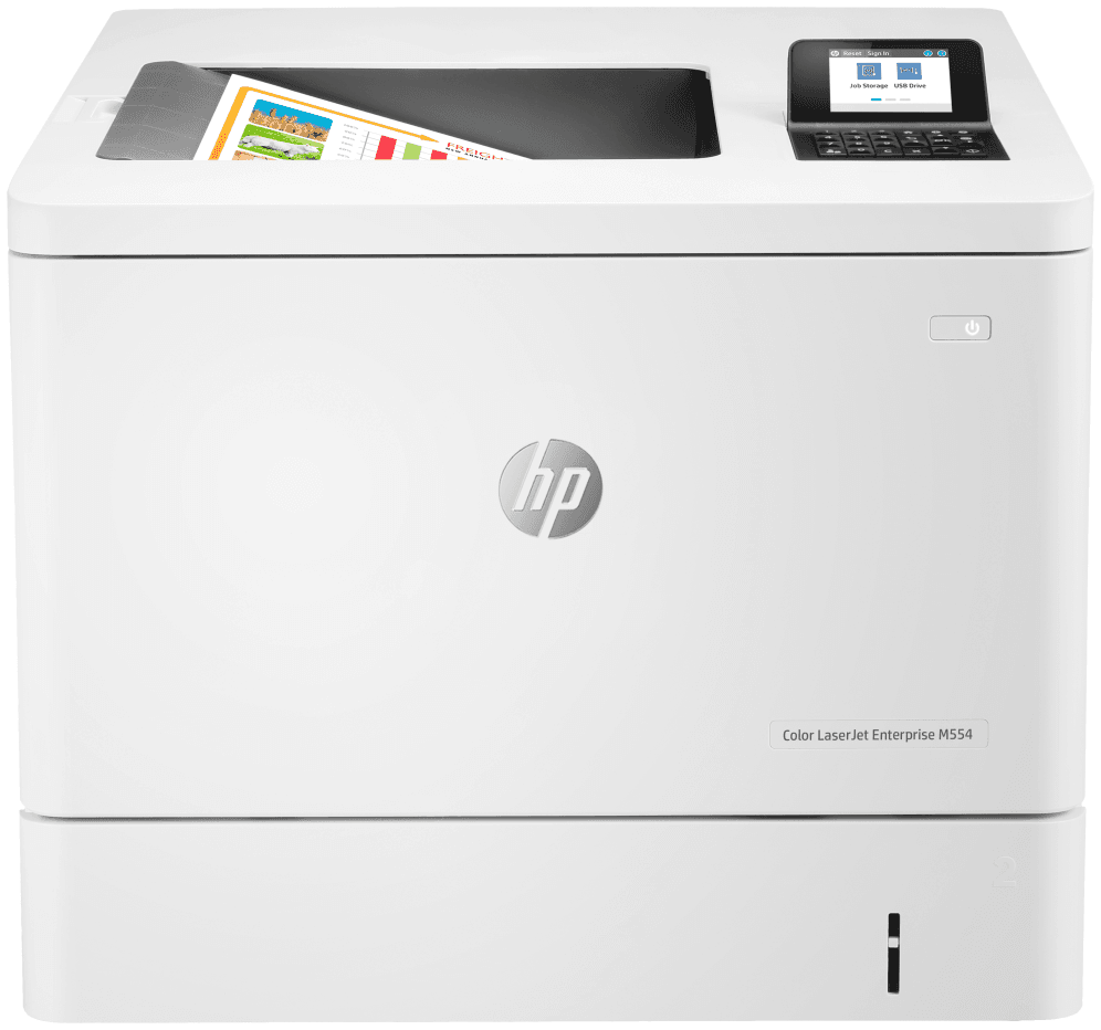 HP Color LaserJet Enterprise LaserJet Enterprise M554dn Color Impresora, Solo Ethernet; A doble cara