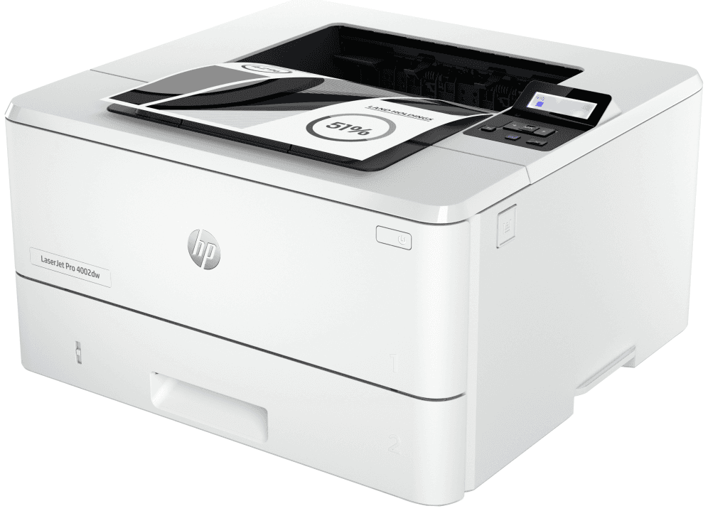 HP LaserJet Pro 4002dw Inalámbrico Blanco y negro Impresora, Impresión a doble cara; A doble cara