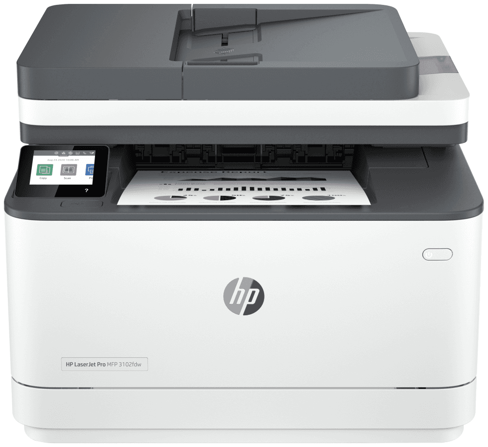 HP LaserJet Pro 3102fdw Inalámbrico Multifunction Blanco y negro Impresora, Fotocopiadora, escáner; Dúplex