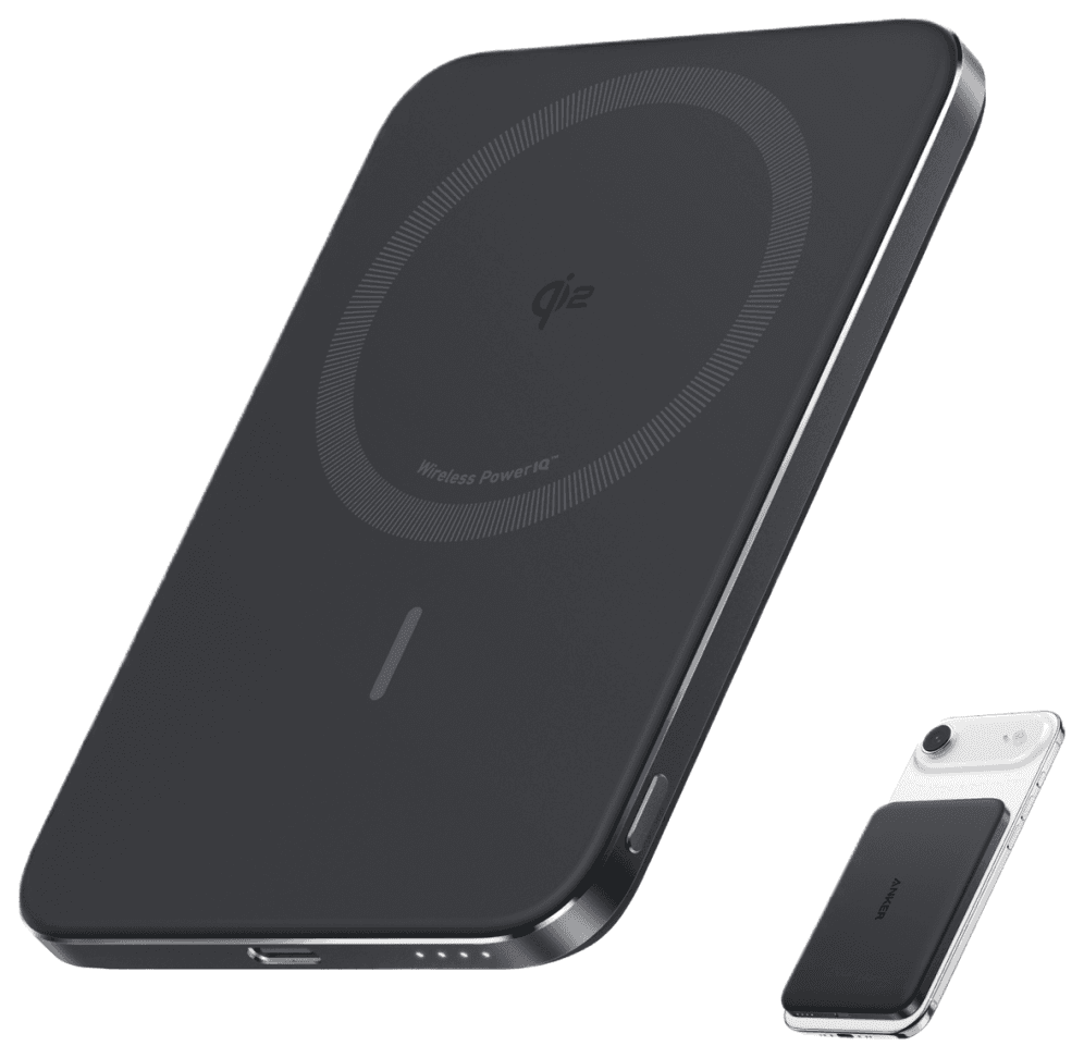 Anker A1665 5000 mAh Cargador inalámbrico Negro