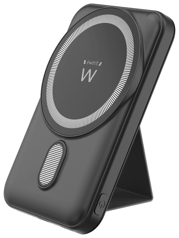 Ewent EW1162 batería externa Polímero de litio Cargador inalámbrico Negro