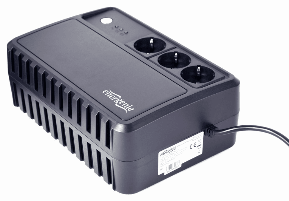 Gembird EG-UPS-3SDT1000-01 sistema de alimentación ininterrumpida (UPS) Línea interactiva 1 kVA 600 W 3 salidas AC