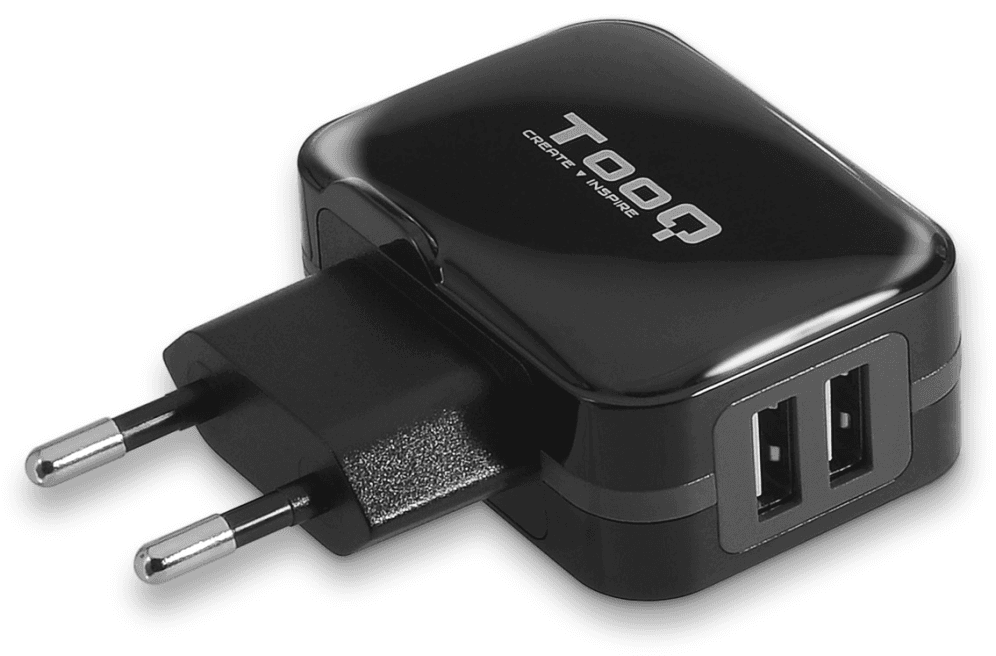 TooQ TQWC-1S02 cargador de dispositivo móvil GPS, MP3, MP4, Teléfono móvil, Consola de juegos portátil, Smartphone, Tableta Negro Corriente alterna Interior
