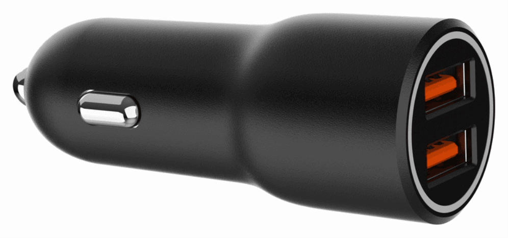 Gembird TA-UC-A2QC36-CAR-01 cargador de dispositivo móvil Teléfono móvil, Smartphone Negro Encendedor de cigarrillos Carga rápida Auto