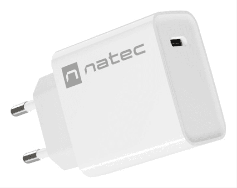 NATEC RIBERA Universal Blanco Corriente alterna Carga rápida Interior