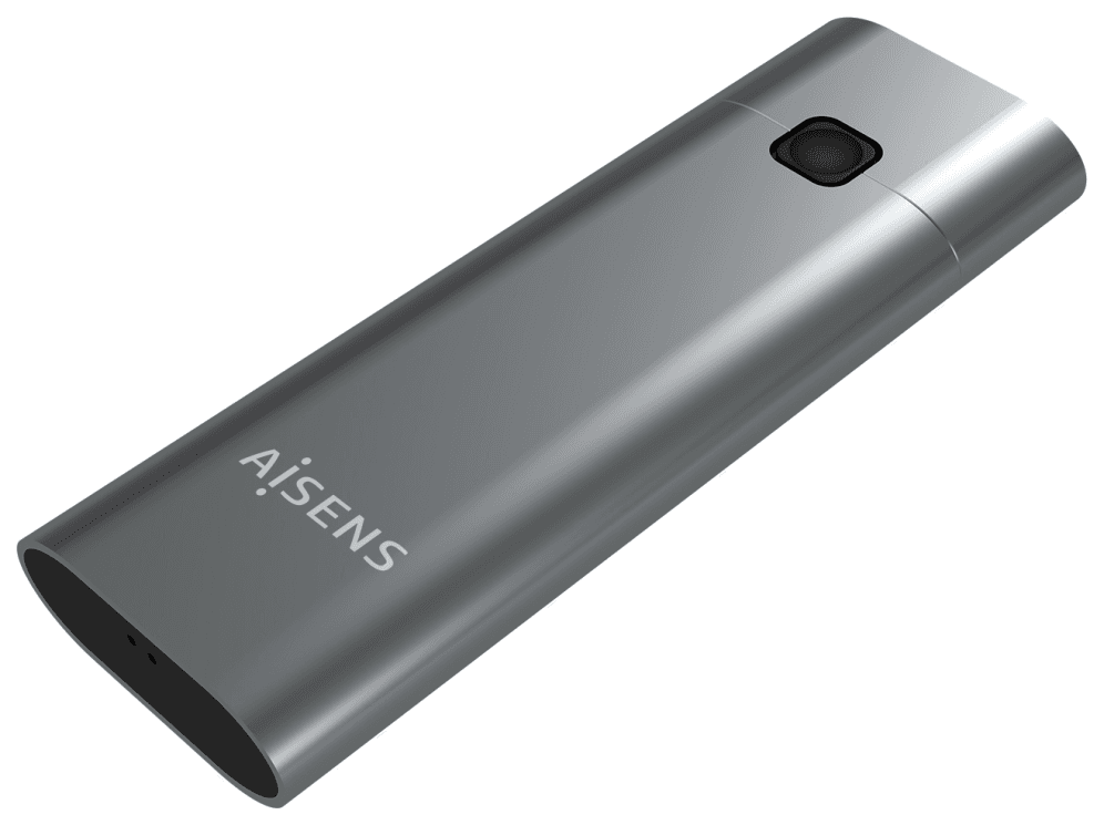 AISENS Caja Externa M.2 (NGFF) ASM2-021GR NVMe a USB3.2 GEN2, Gris