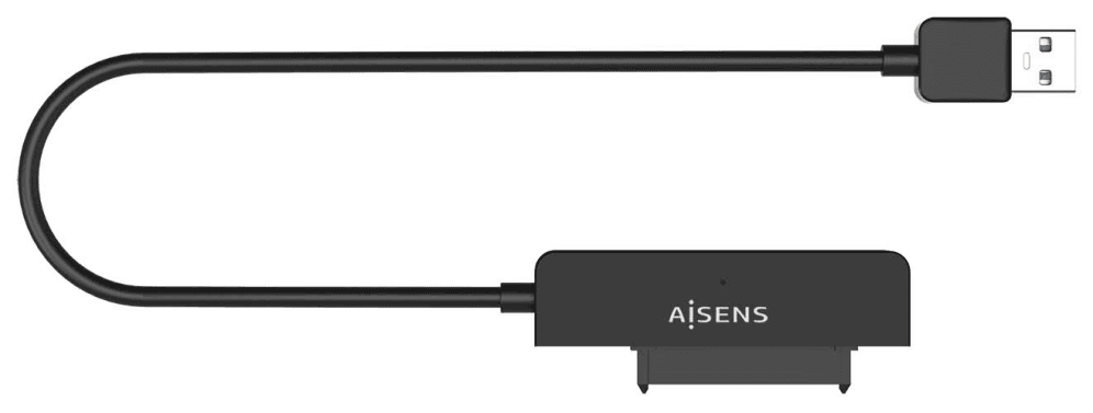 AISENS Adaptador SATA a USB-A USB3.0/USB3.1 Gen1 para Discos Duros 2.5?, Negro