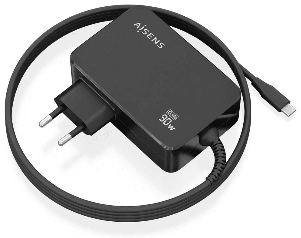 AISENS ASCH-1PD90WL034-BK cargador de dispositivo móvil Universal Negro Corriente alterna Interior
