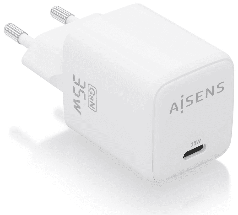 AISENS ASCH-35W1P016-W cargador de dispositivo móvil Universal Corriente alterna Carga rápida Interior