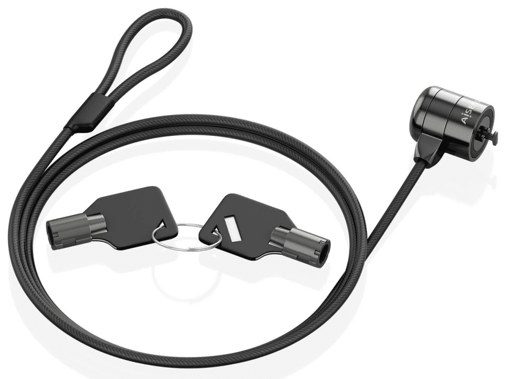 AISENS ASLK-D40K04-BK cable antirrobo Negro 1,5 m