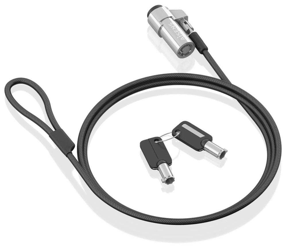 AISENS ASLK-D45K06-BK cable antirrobo Negro 1,5 m