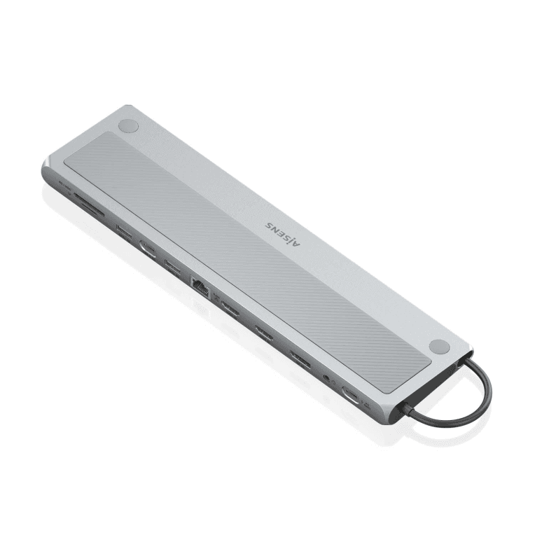 AISENS ASUC-12P020-GR base para portátil y replicador de puertos Alámbrico USB 3.2 Gen 1 (3.1 Gen 1) Type-C