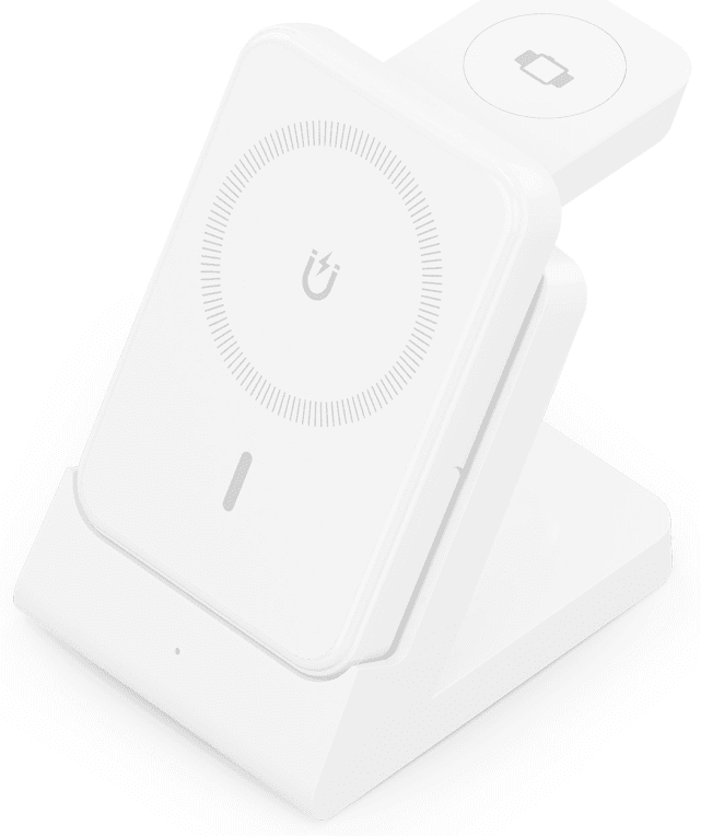 AISENS ASCH-15W4WC063-W cargador de dispositivo móvil Auriculares, Smartphone, Reloj inteligente Cargador inalámbrico Interior
