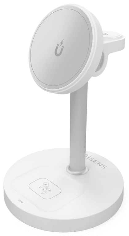 AISENS ASCH-15W3WC065-W cargador de dispositivo móvil Auriculares, Smartphone, Reloj inteligente Cargador inalámbrico Interior