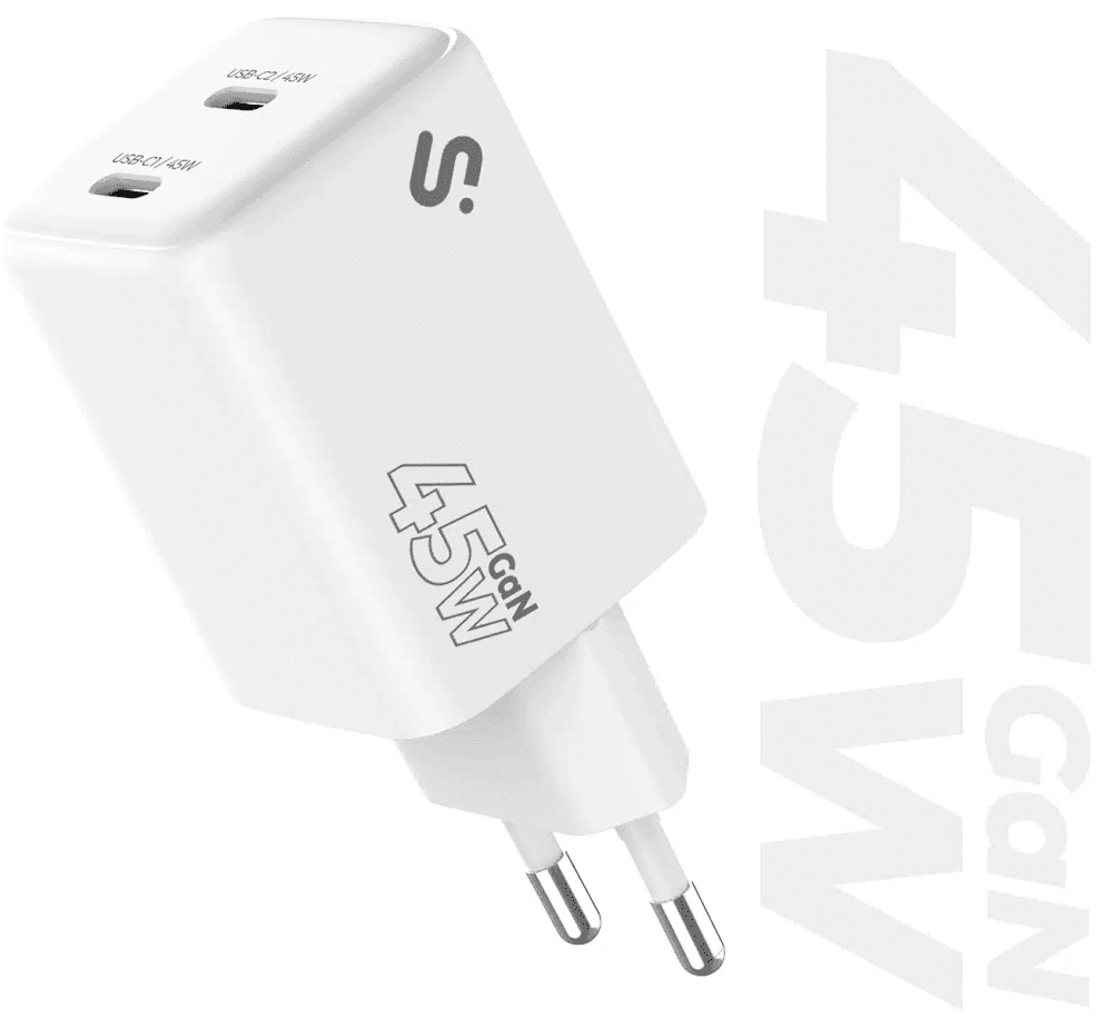 SUBBLIM Cargador GaN 45W Doble USB-C