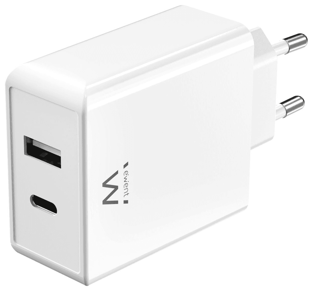 Ewent EW1328 cargador de dispositivo móvil Universal Blanco Corriente alterna Carga rápida Interior
