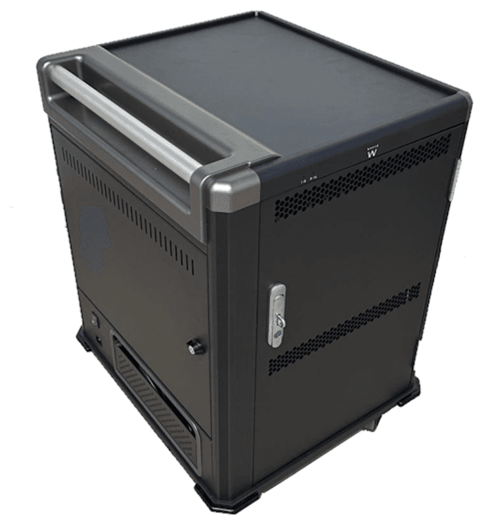Ewent EW1703 carrito y armario de dispositivo portátil Carro de gestión y carga para dispositivos portátiles Negro, Gris