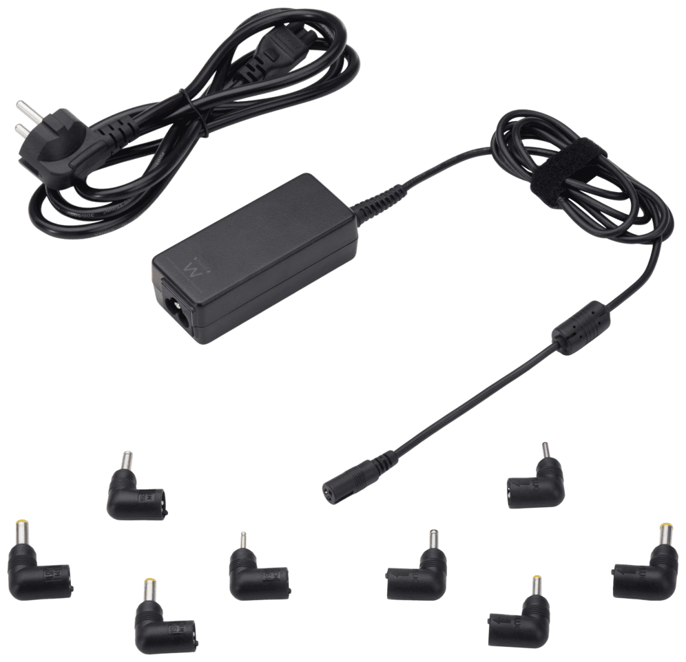 Ewent EW3963 adaptador e inversor de corriente Interior 45 W Negro