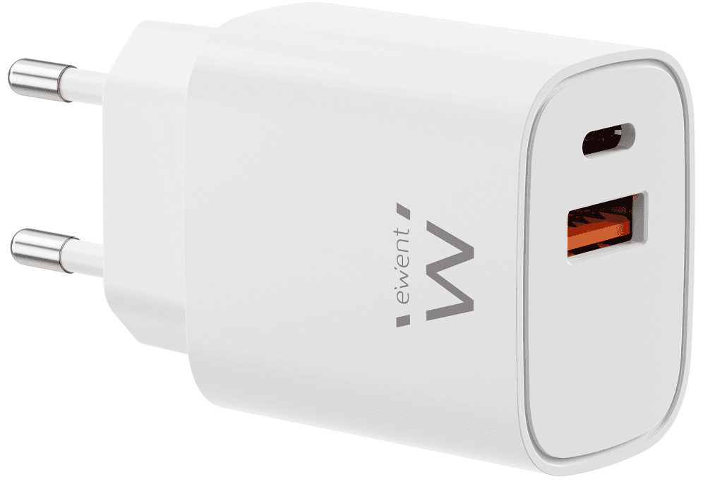 Ewent EW1326 cargador de dispositivo móvil Universal Blanco Corriente alterna Carga rápida Interior