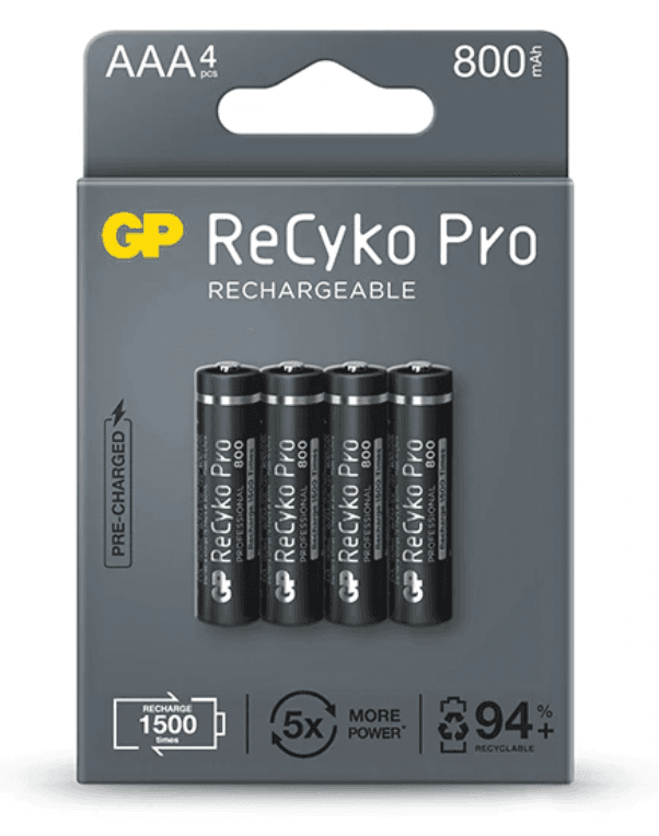 GP Batteries ReCyko Pro Batería recargable AAA Níquel-metal hidruro (NiMH)