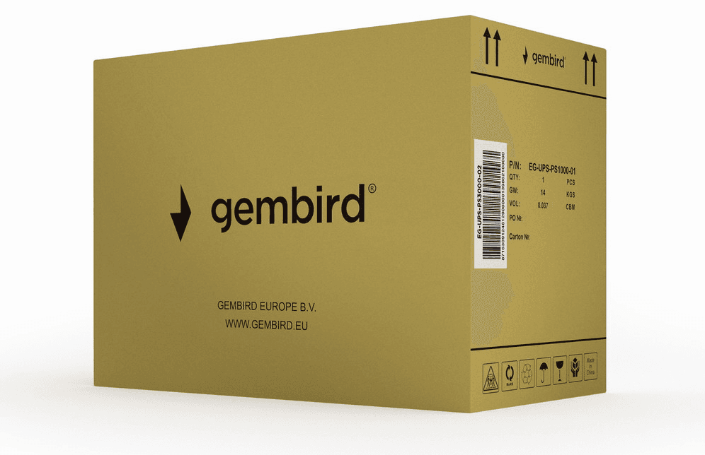 Gembird EG-UPS-PS3000-02 sistema de alimentación ininterrumpida (UPS) Línea interactiva 3 kVA 2400 W 6 salidas AC