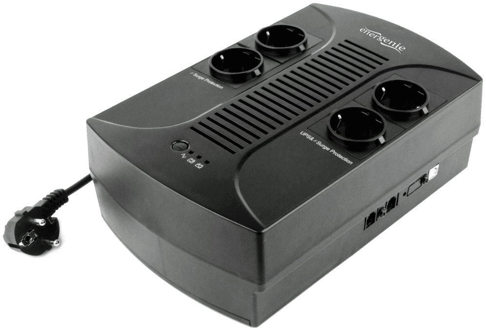 Gembird EG-UPS-001 sistema de alimentación ininterrumpida (UPS) 0,65 kVA 390 W 4 salidas AC