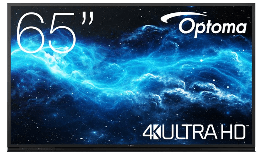 Optoma 3652RK Panel plano interactivo 165,1 cm (65") LED Wifi 400 cd / m² 4K Ultra HD Negro Pantalla táctil Android 11